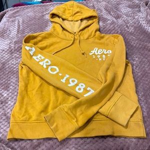 Mustard yellow Aeropostale sweat shirt. Used. Perfect condition.